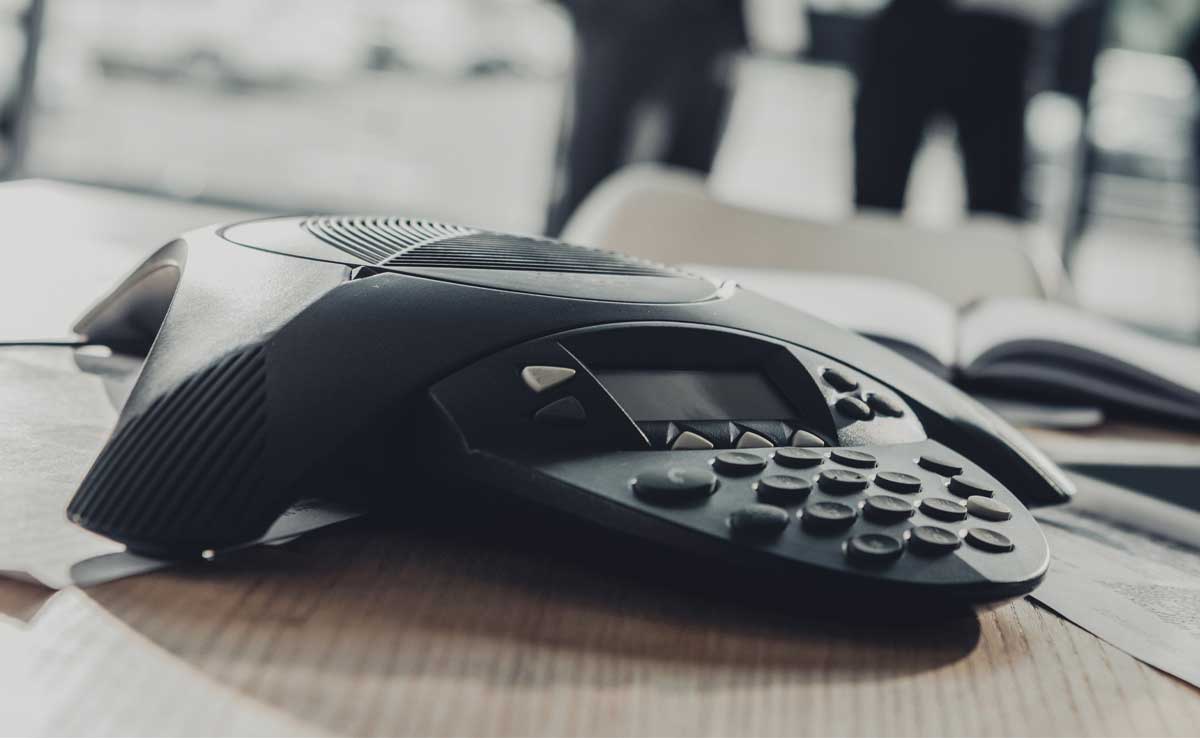 Conference phone.
